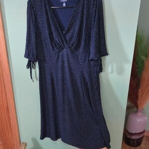Chaps Navy Blue Dress